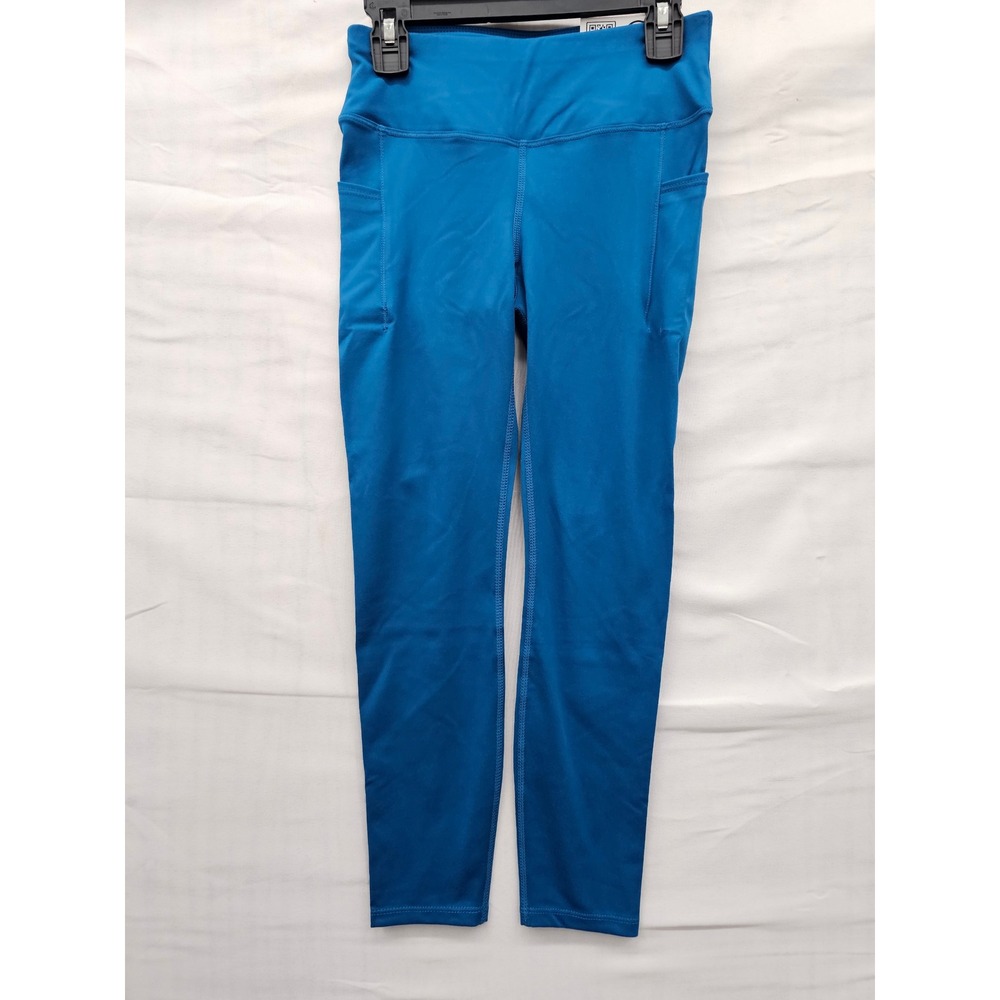 Member's Mark Girls Active Leggings Turquoise Polyester Blend Workout‎ Size M